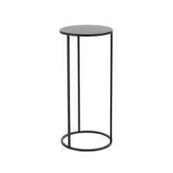 Table de service Quinty en métal noir T2 Edelman Hollande - Ø 27 x 60 cm
