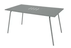 Online FERMOB Table Monceau coloris marron en acier - 146 x 80 cm