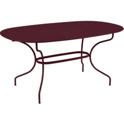 Clearance FERMOB Table ovale en acier Opéra - 160 x 90 x 74 cm