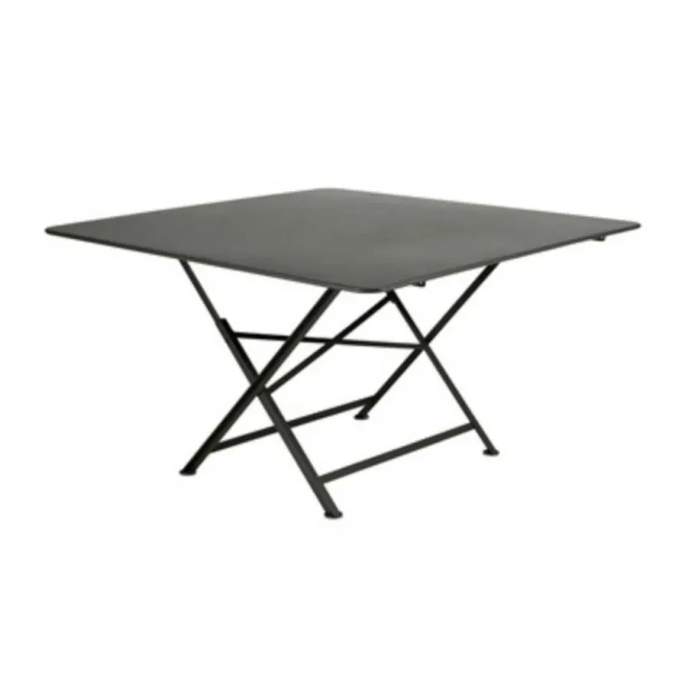 New FERMOB Table pliante Cargo en acier - 128 x 128 x74 cm