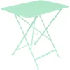 Outlet FERMOB Table pliante en acier coloris vert opaline collection Bistro - 77 x 57 x 74 cm