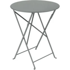 Hot FERMOB Table pliante en acier Bistro - Ø 60 cm