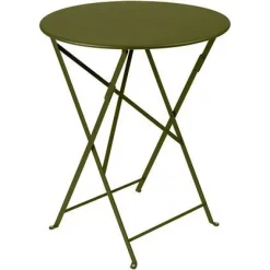 Hot FERMOB Table pliante en acier Bistro - Ø 60 cm