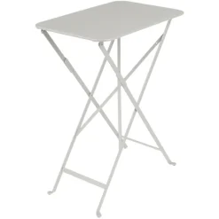 New FERMOB Table pliante rectangulaire en acier coloris gris Bistro - 37 x 57 x 74 cm