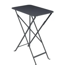Online FERMOB Table rectangulaire pliante en acier coloris carbone Bistro - 57 x 37 cm