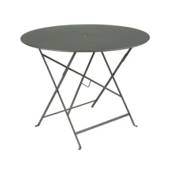 Online FERMOB Table ronde pliante en acier coloris romarin Bistro - Ø 96 x 74 cm