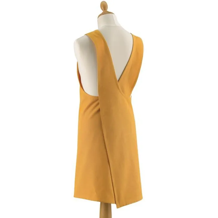 Sale WINKLER Tablier de cuisine coloris tournesol en coton recyclé Gen – 120 x 85 cm