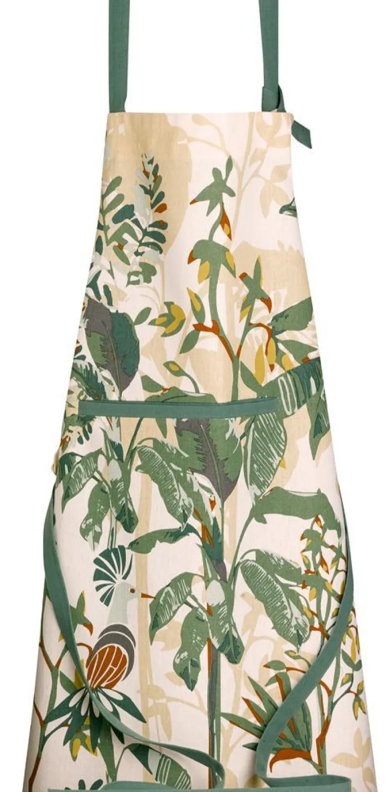 Clearance WINKLER Tablier Raja coloris multicolore en coton - 72 x 85 cm