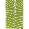 Sale FAB HAB Tapis coloris vert en polypropylène recyclé - 90 x 150 cm