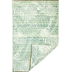 Best FAB HAB Tapis coloris vert polypropylène recyclé intérieur extérieur - 90 x 150 cm
