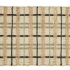 Hot Tapis décoratif carreaux coloris beige en coton - 60 x 90 cm