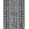 Online Tapis d'extérieur en polypropylène recyclé noir et crème Ethnique - 270 x 180 cm