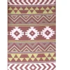 Best Tapis d'extérieur en polypropylène recyclé Terracotta Aztèques - 150 x 90 cm