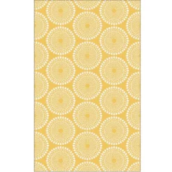Hot FAB HAB Tapis Rio yellow en polypropylène recyclé - 90 x 150 cm