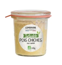 CONSERVERIE SAVEURS Tartinable de pois chiches au cumin bio Conserverie des saveurs - 100 g