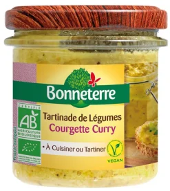 Hot BONNETERRE Tartinade à la courgette et au curry bio 135 g