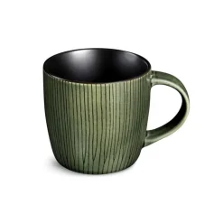 Online AMEFA Tasse à café ou thé en grès Hypnose coloris vert et noir - 27 cl