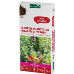 Discount BOTANIC® Terre de plantation potager et verger - 30 L
