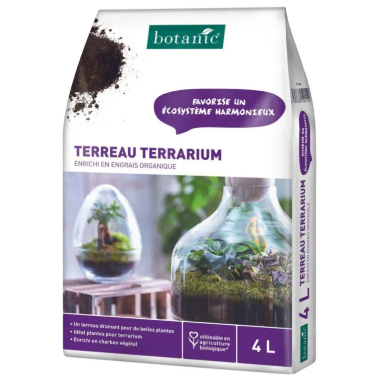 Outlet BOTANIC® Terreau pour terrarium en sac - 4 L