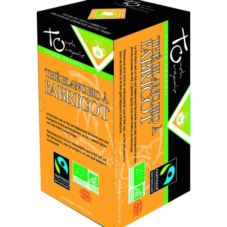 Discount TOUCH ORGANIC Thé blanc à l’abricot bio – 24 infusettes