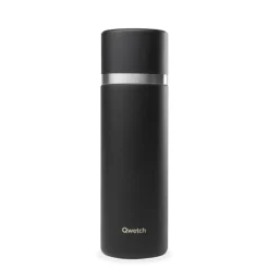 QWETCH Thermo isotherme Matt coloris noir en inox - 750 ml