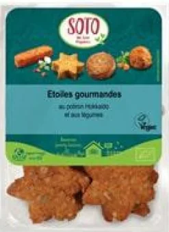 Hot SOTO Étoiles gourmandes bio au potion et légumes - 250 g