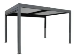 Sale OCEO Tonnelle bioclimatique ERIS aluminium gris/blanc - 4x4m