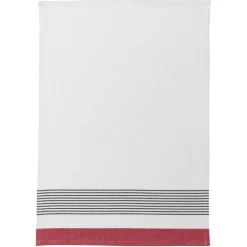 Online WINKLER Torchon recyclé Mattia coloris rouge - 50 x 70 cm