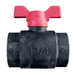 Hot AQUAFLOW Vanne en polypropylène à boisseau sphérique femelle filetage 20 x 27 mm