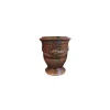 New POTERIE DE LA MADELEINE Vase Anduze flammé en terre cuite émaillée H 14 x Ø 12 cm