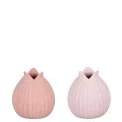 Hot EDELMAN Vase coloris rose en verre - Ø 9,5 cm