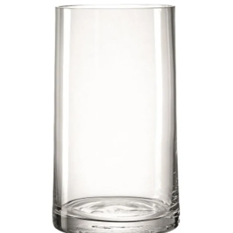 Sale LEONARDO Vase en verre transparent Novara - H 26 cm