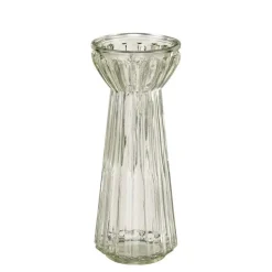 New EDELMAN Vase haut en verre transparent - Ø 9,5 x H 24 cm