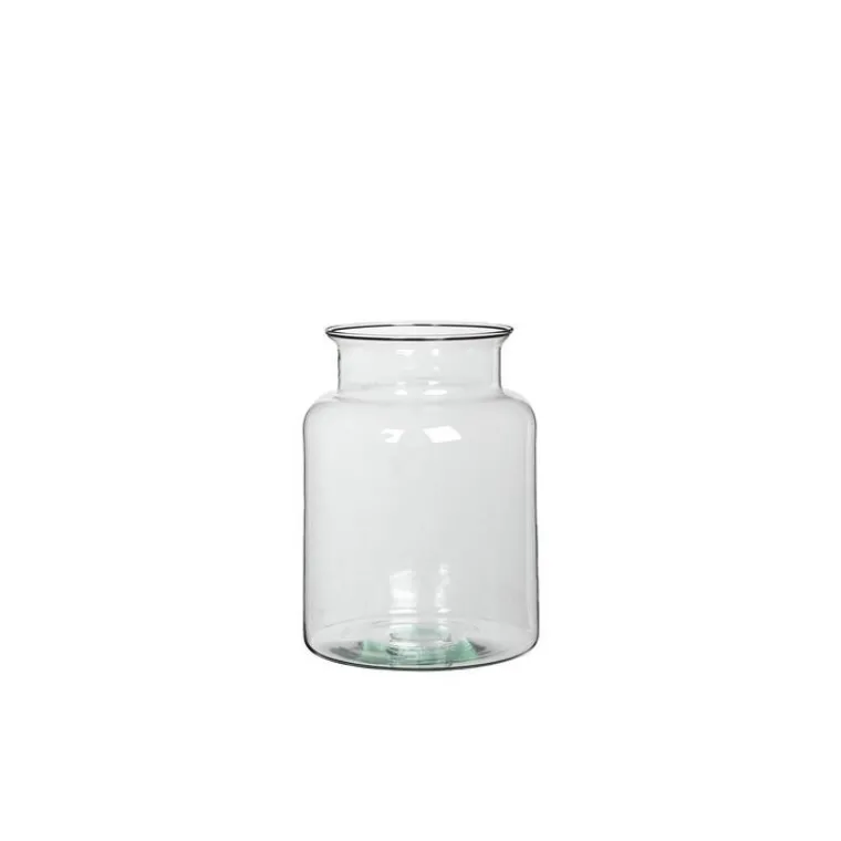 Sale Vase Mathew en verre transparent Ø 19 x H 25 cm