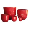 Hot LES POTERIES D'ALBI Vase Rebord coquelicot H 27 x Ø 30 cm