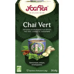 New YOGI TEA Chai vert – La boîte de 17 sachets