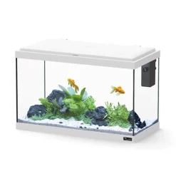 AQUATLANTIS Aquarium d'eau froide et d'eau douce coloris blanc Explorer Vienna 34 L - 35 x 50 x 25 cm