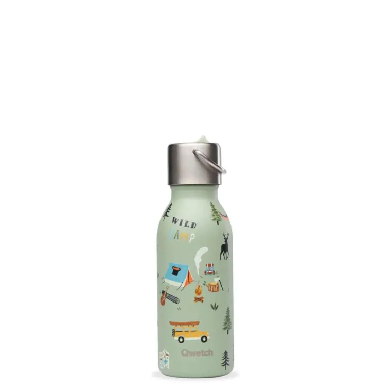 Best QWETCH Bouteille isotherme Kids Yosemite en inox coloris vert - 350 ml