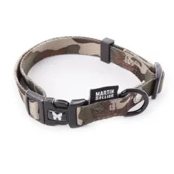 Best MARTIN SELLIER Collier Camouflage marron pour chien - 1,5x30/45 cm
