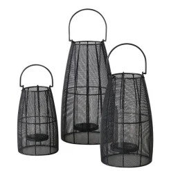 Best BOLTZE Photophore Cinto coloris noir en métal - 25 cm