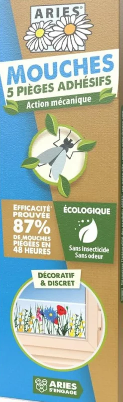 Clearance ARIES Pièges adhésifs vitres mouches - 5 pièces