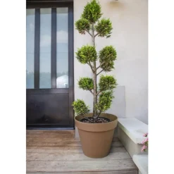 Clearance EDA Pot Toscane Taupe Ø.40 x H32 cm