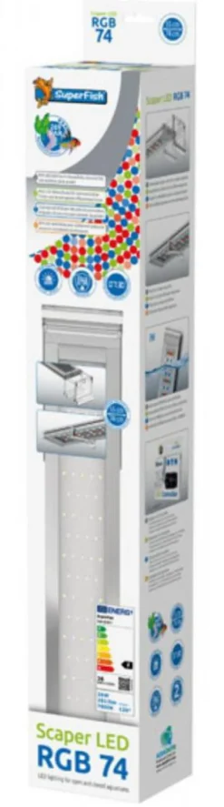 Discount BLUE CORAL Rampe LED d'eau douce, couleur RGB, 7800 K, 36 W, SUPERFISH Scaper - modèle LED RGB 74