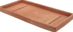 Clearance ANTICOMESTIERE Soucoupe rectangulaire en terre cuite claire - 53 x 27 cm