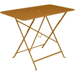 Online FERMOB Table pliante en acier coloris pain d'épices Bistro - 97 x 57 x 74 cm