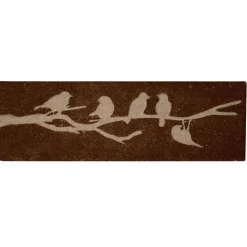 ESSCHERT DESIGN Tapis oiseaux sur branche 120x40 cm