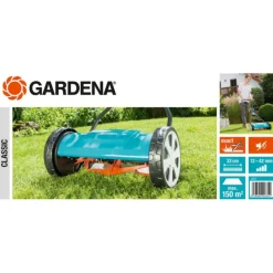 Clearance GARDENA Tondeuse hélicoïdale 330 classic de 39 x 39 x 57 cm