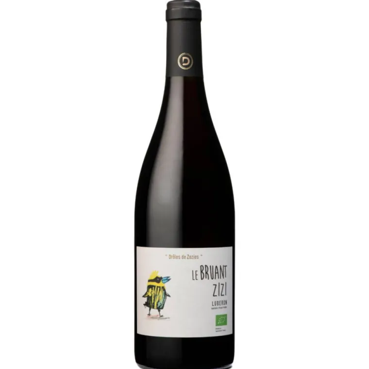 Outlet DEMAZET Vin rouge Le Bruant Zizi Lubéron AOC Bio "Drôles de zozios" - Bouteille 75 cl
